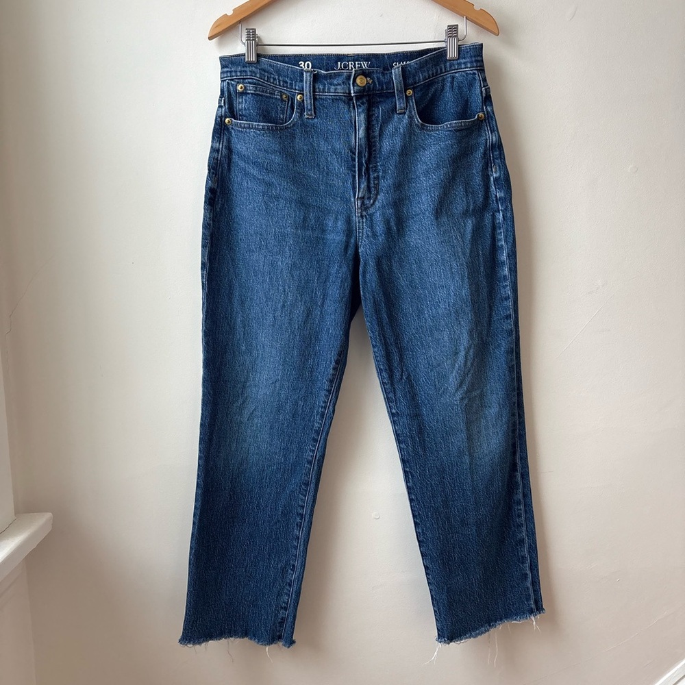 J. Crew Straight Leg with Raw Hem Jeans - Picture 11 of 13